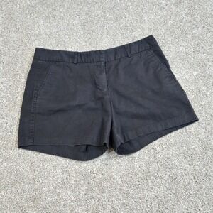 Land 'N Sea Womens Black Chino Shorts Size 8 Stretch‎ Cotton Mid Rise 5 Inseam